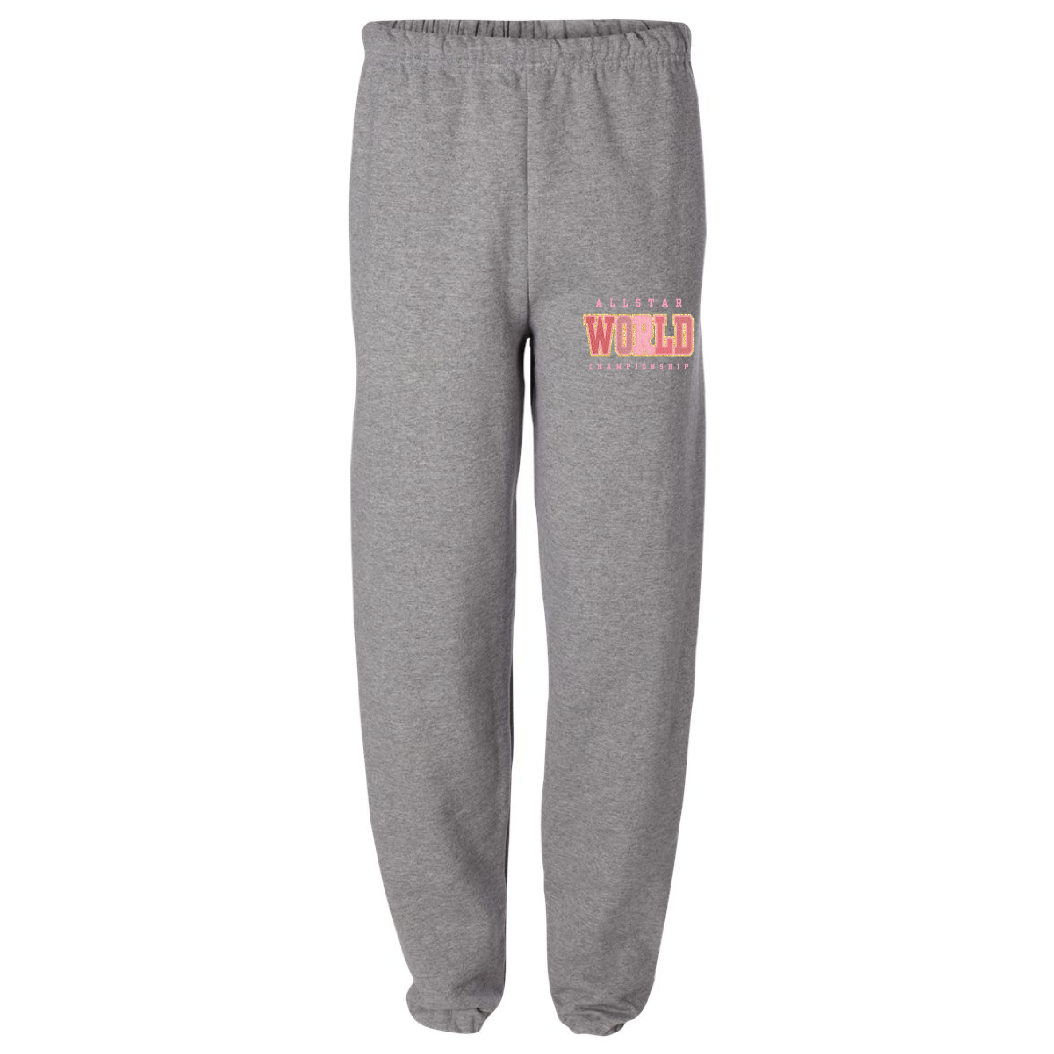 2025 ASWC Chenille Patched Grey Sweatpants