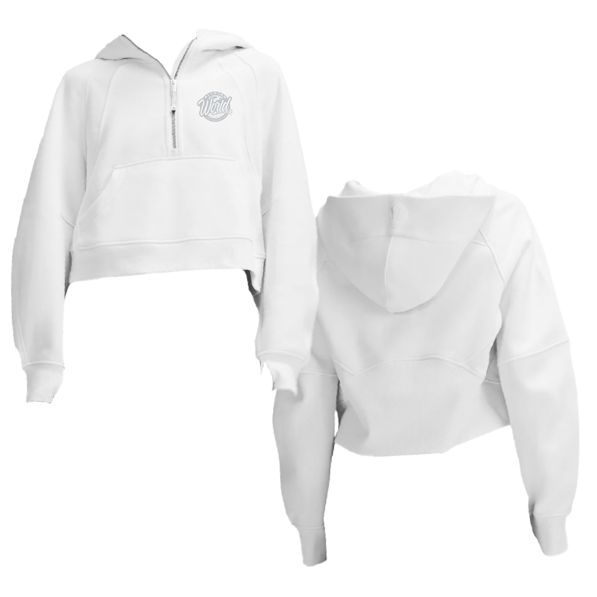 ASWC Crop Scuba Zip Hoodie